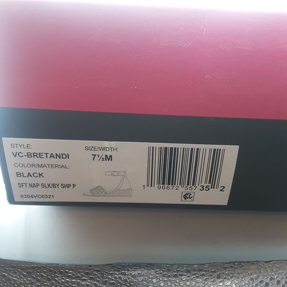 Vince Camuto Bretandi Sandals Women's 7.5 M Black - Picture 10 of 10